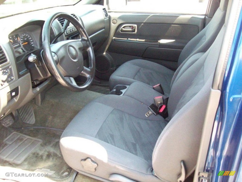 Very Dark Pewter Interior 2005 Chevrolet Colorado Z71 Regular Cab 4x4 Photo #51245864