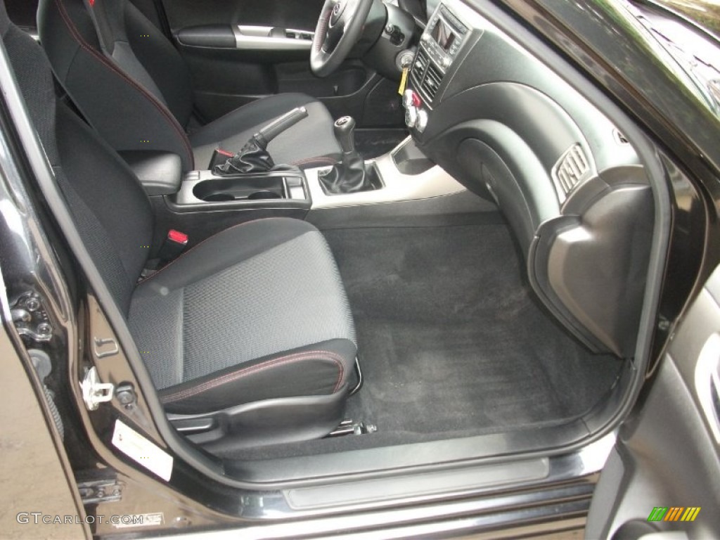 Carbon Black Interior 2010 Subaru Impreza WRX Wagon Photo #51246083