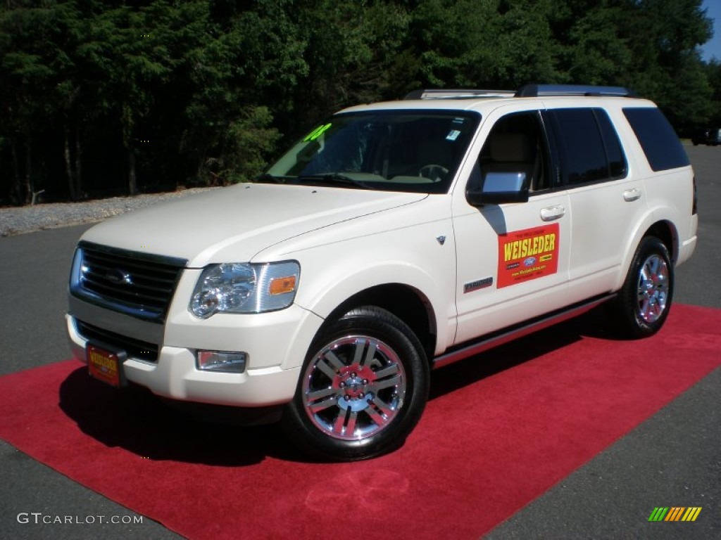 2008 Explorer Limited 4x4 - White Sand Tri coat / Camel photo #1