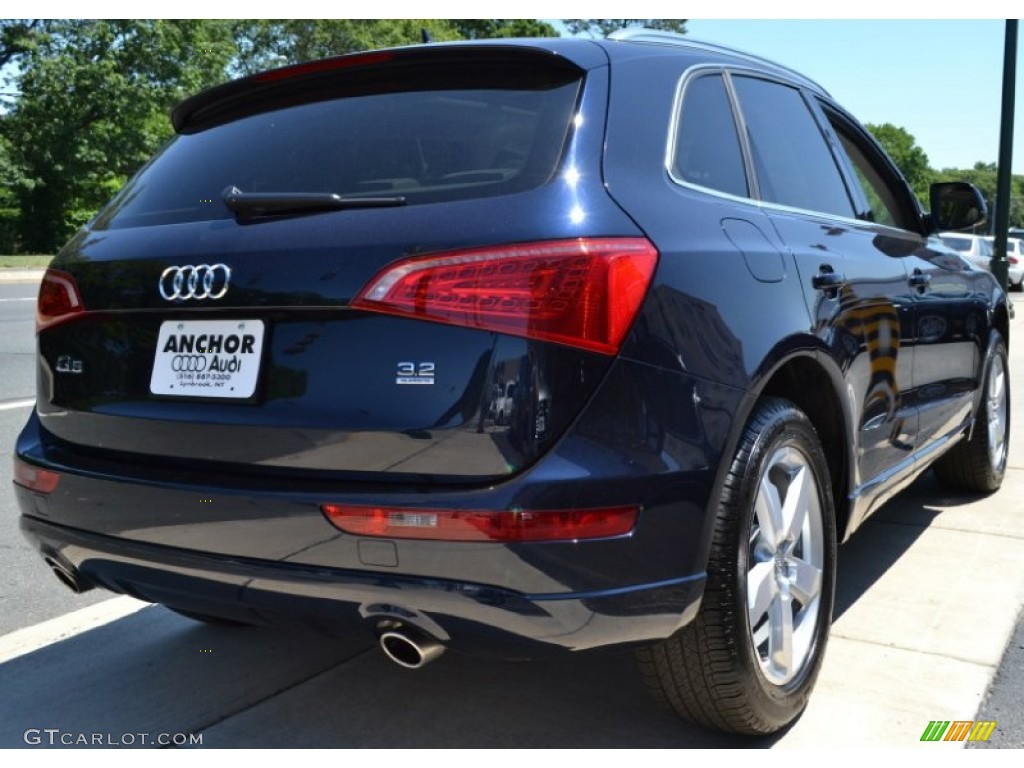2009 Q5 3.2 Premium quattro - Deep Sea Blue Pearl Effect / Light Gray photo #6