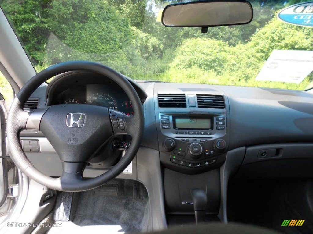 2007 Accord LX Coupe - Alabaster Silver Metallic / Black photo #5