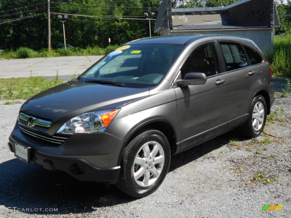 2009 CR-V EX-L 4WD - Urban Titanium Metallic / Ivory photo #19