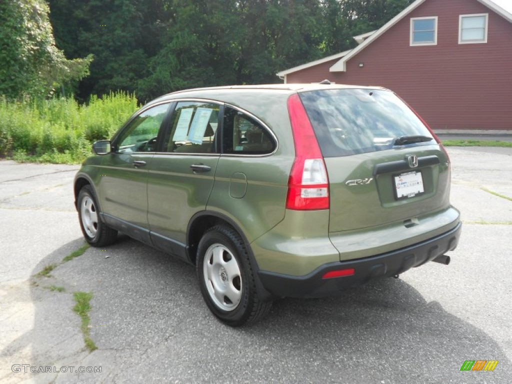 2009 CR-V LX 4WD - Green Tea Metallic / Ivory photo #2