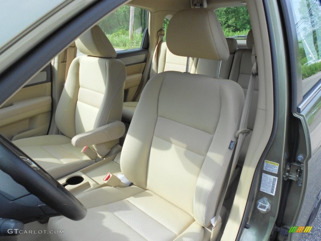 2009 CR-V LX 4WD - Green Tea Metallic / Ivory photo #6