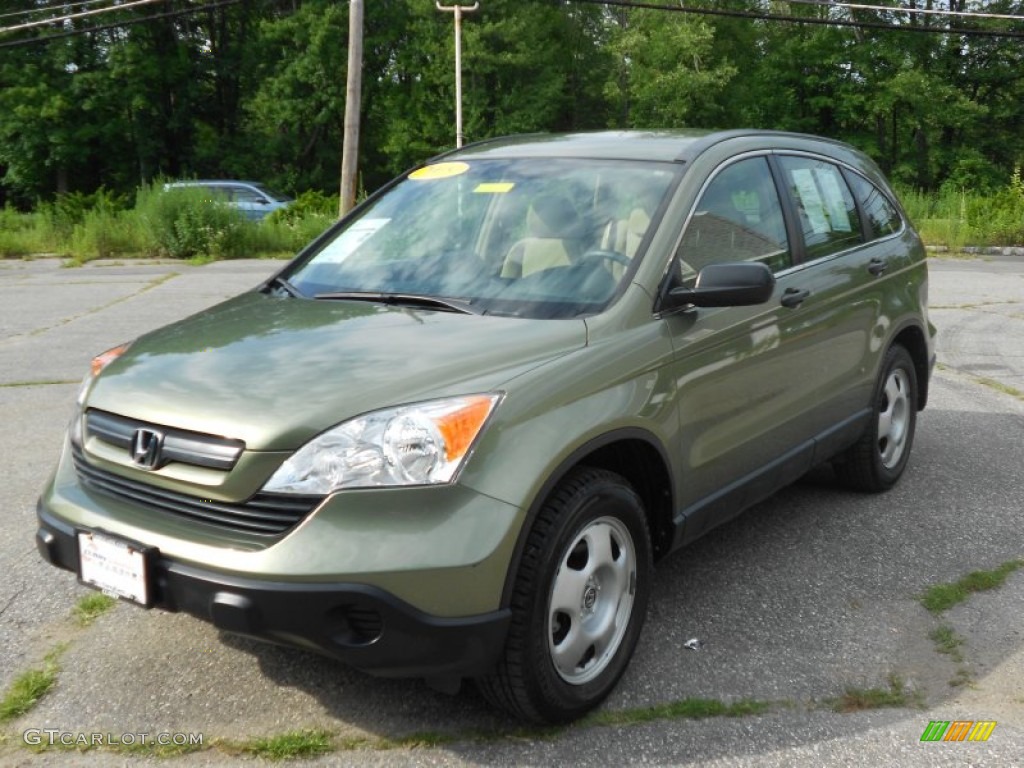 2009 CR-V LX 4WD - Green Tea Metallic / Ivory photo #19