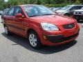 2008 Tropical Red Kia Rio LX Sedan  photo #7