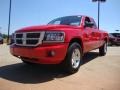 2011 Flame Red Dodge Dakota Big Horn Extended Cab  photo #7