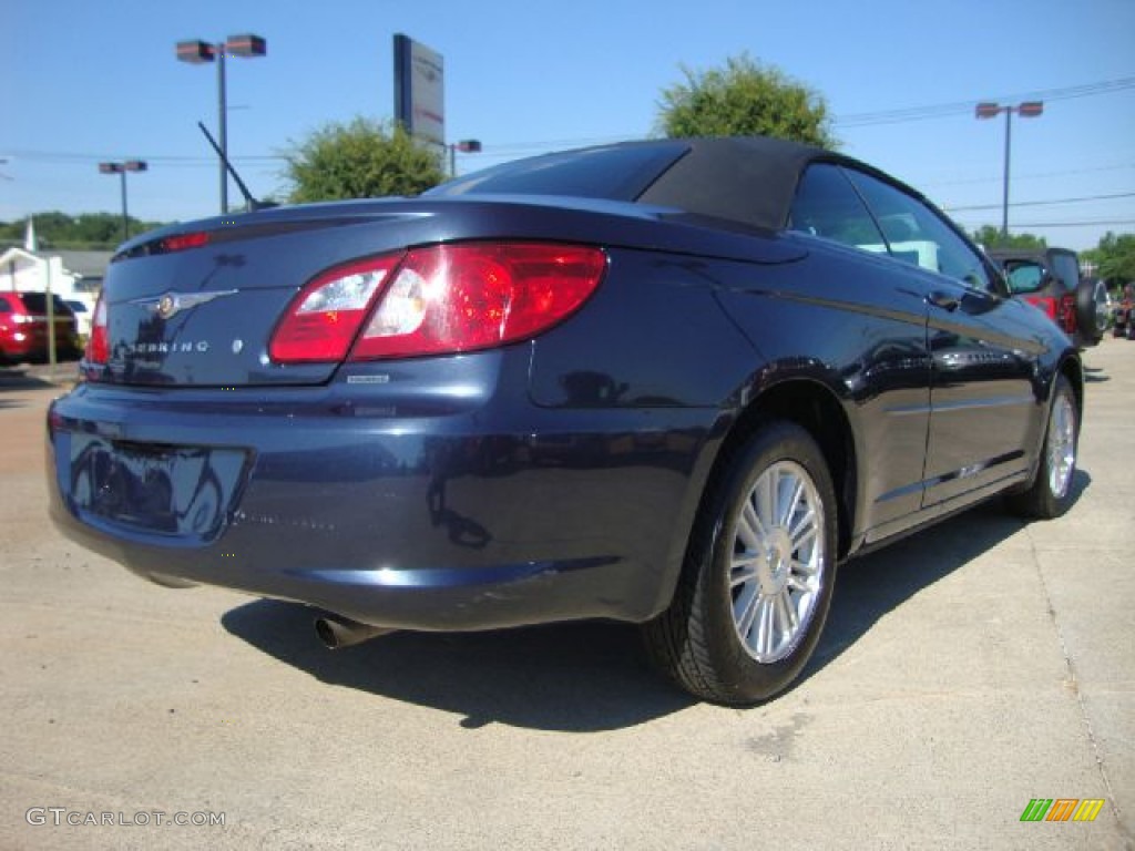 Marathon Blue Pearl 2008 Chrysler Sebring Touring Convertible Exterior Photo #51252241