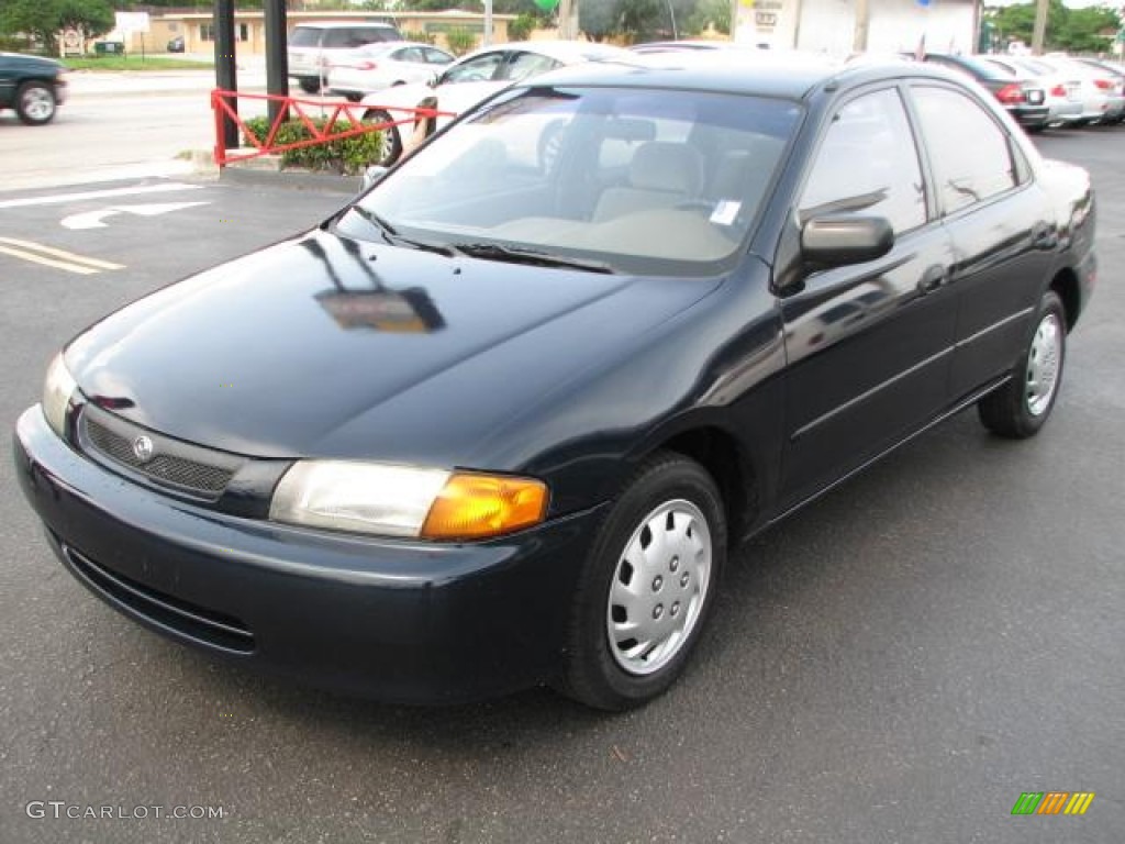 1997 Protege LX - Brilliant Black / Beige photo #5