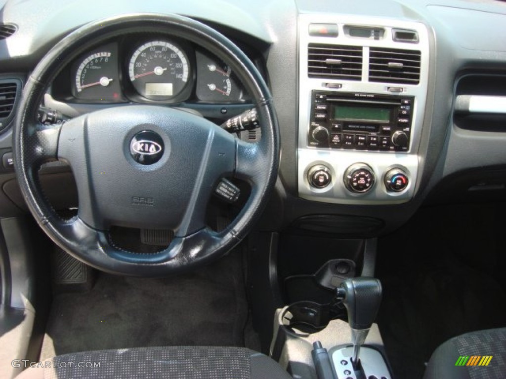 2007 Kia Sportage LX V6 Black Dashboard Photo #51253514