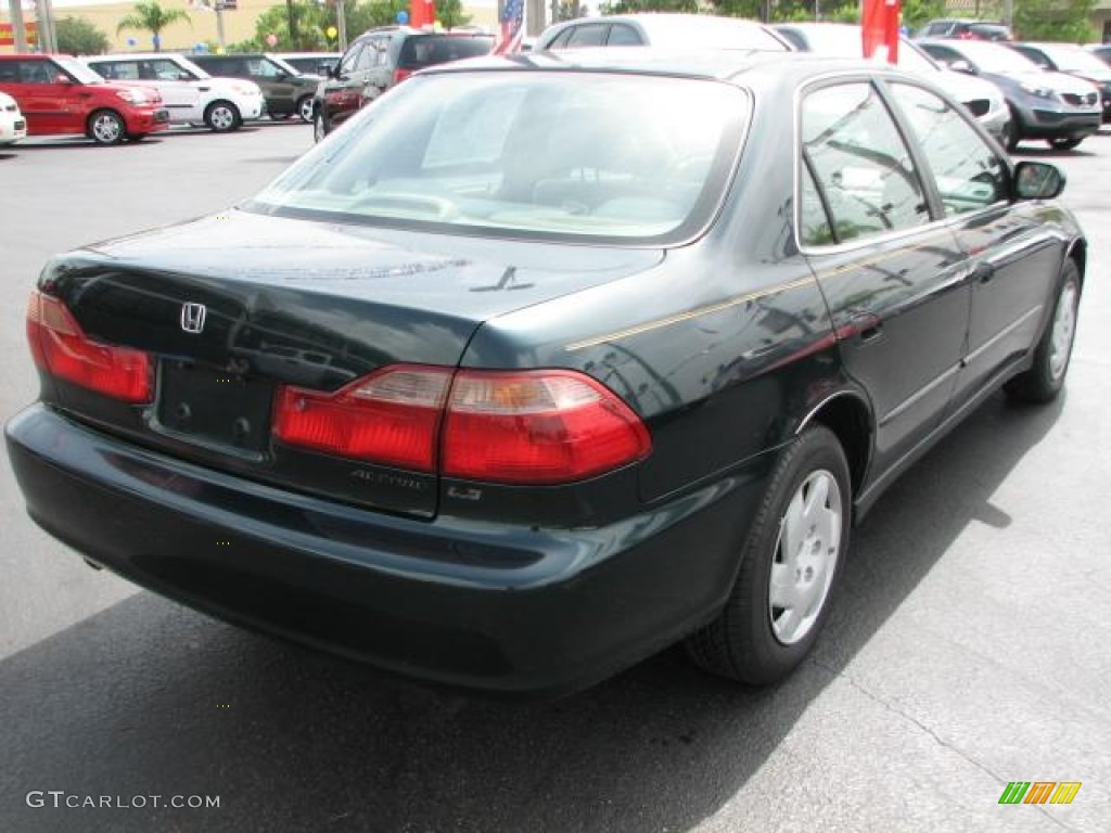 1998 Accord LX V6 Sedan - New Dark Green Pearl / Ivory photo #9