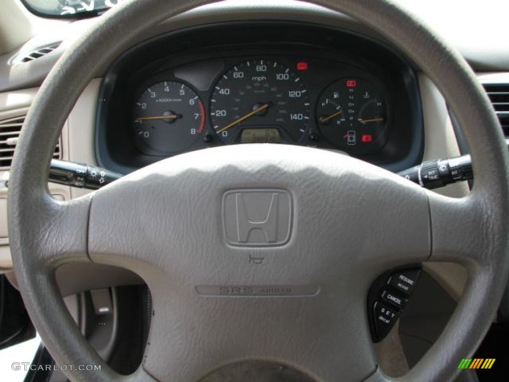 1998 Honda Accord LX V6 Sedan Ivory Steering Wheel Photo #51253638