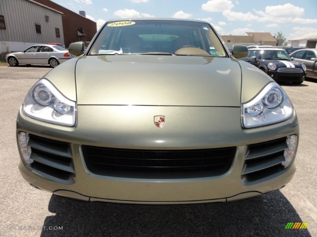 2008 Cayenne S - Olive Green Metallic / Havanna/Sand Beige photo #3