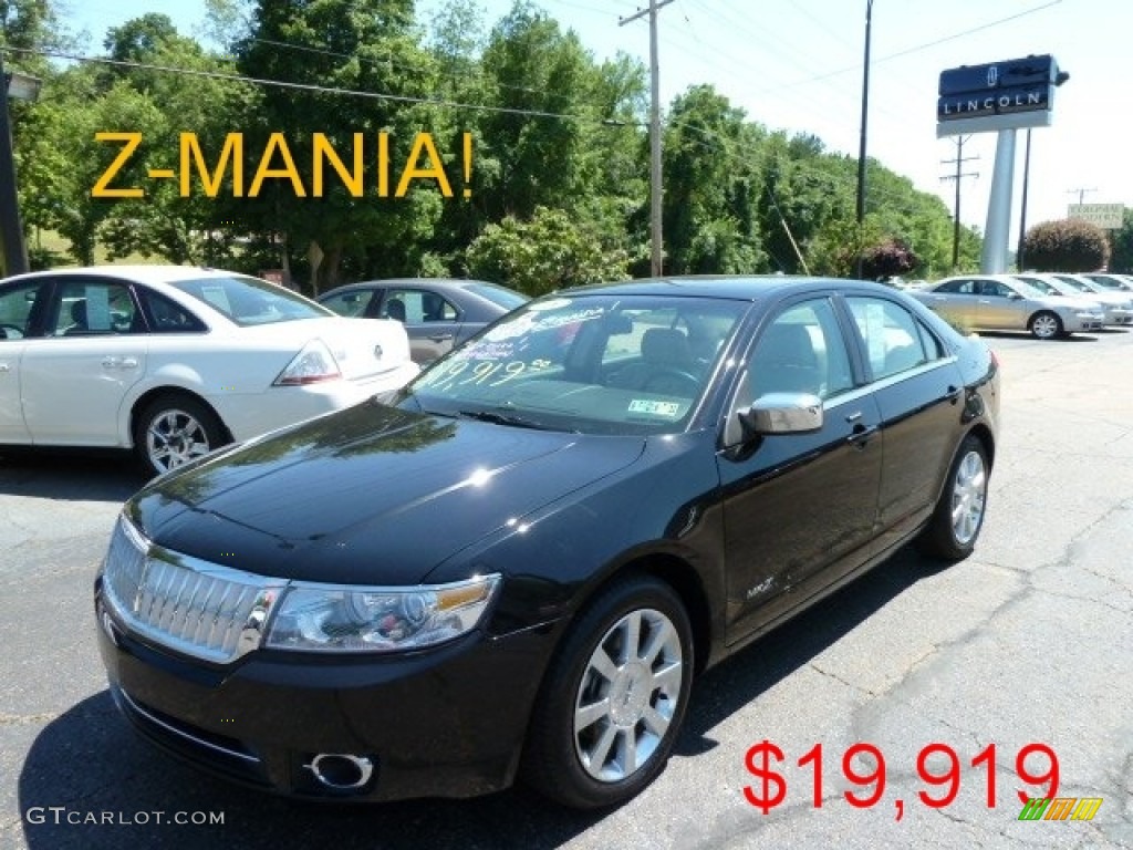 2008 MKZ Sedan - Black / Light Stone photo #1