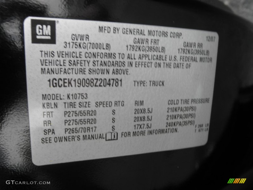 2008 Silverado 1500 LTZ Extended Cab 4x4 - Black / Ebony photo #5