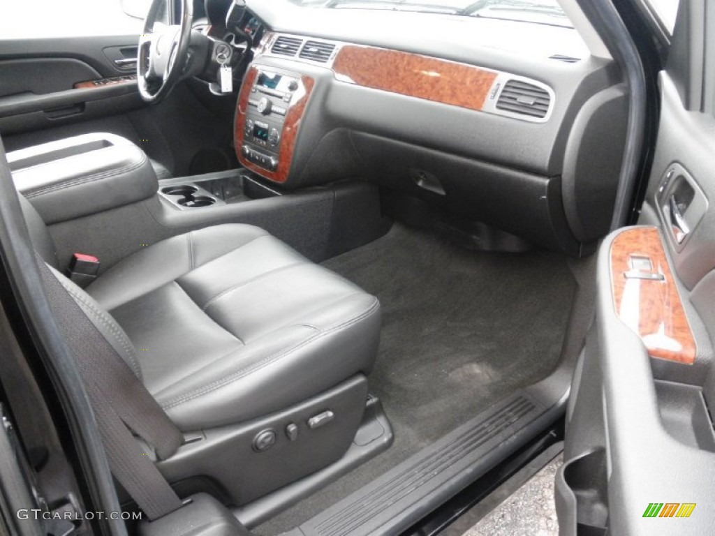 Ebony Interior 2008 Chevrolet Silverado 1500 LTZ Extended Cab 4x4 Photo #51254783
