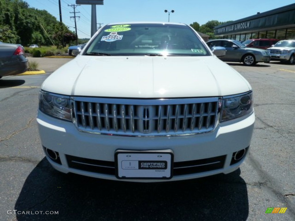 2008 MKZ AWD Sedan - White Suede / Dark Charcoal photo #6