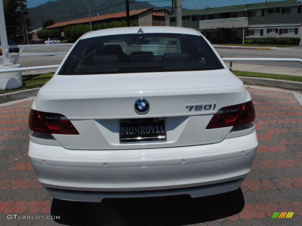 2008 7 Series 750i Sedan - Alpine White / Black photo #8