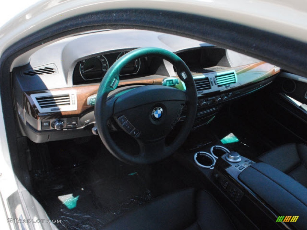 2008 7 Series 750i Sedan - Alpine White / Black photo #14