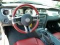2010 Ford Mustang Brick Red Interior Dashboard Photo