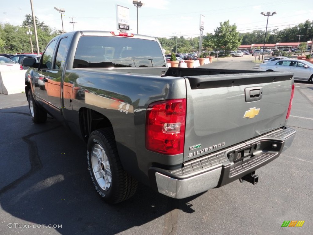 2011 Silverado 1500 LT Extended Cab 4x4 - Steel Green Metallic / Ebony photo #5