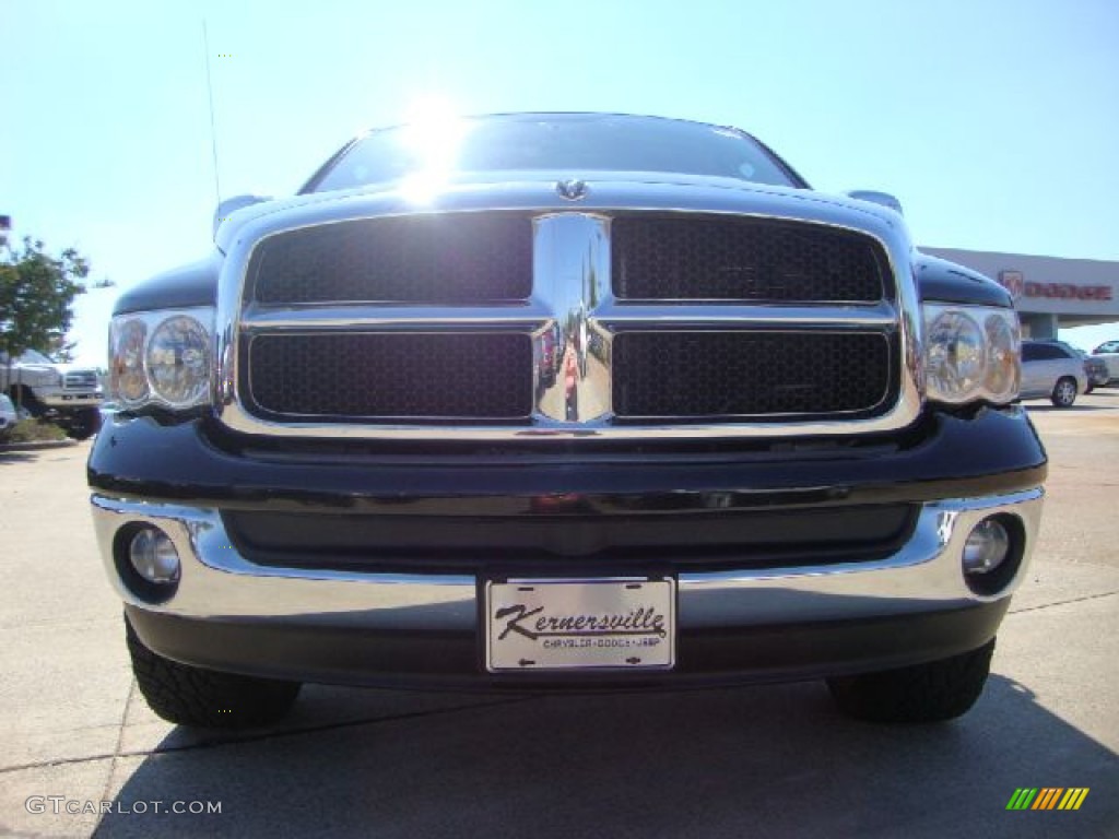 2005 Ram 1500 SLT Quad Cab 4x4 - Black / Dark Slate Gray photo #8