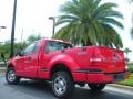 Bright Red 2005 Ford F150 STX Regular Cab Flareside Exterior