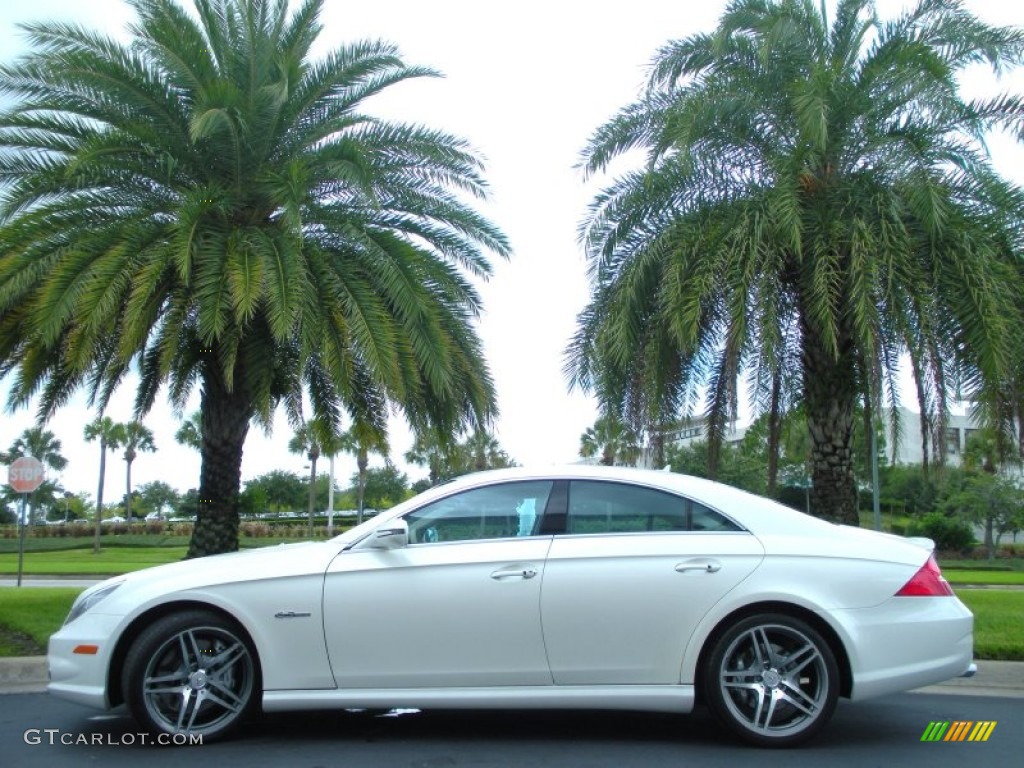 Diamond White Metallic 2010 Mercedes-Benz CLS 63 AMG Exterior Photo #51259496