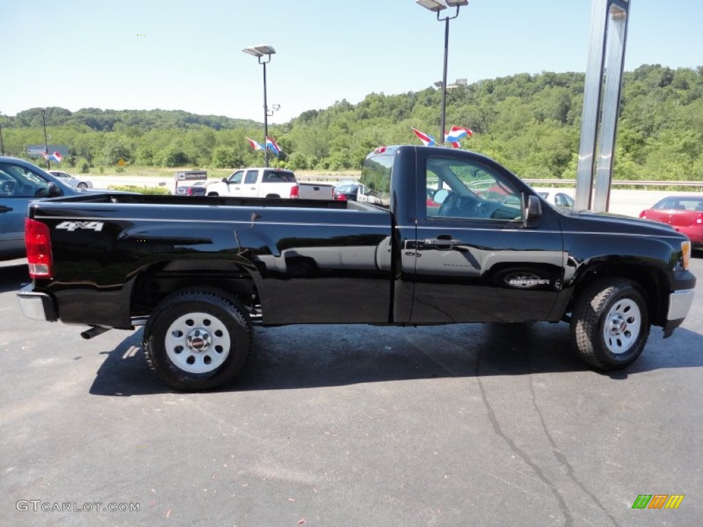 Onyx Black 2011 GMC Sierra 1500 Regular Cab 4x4 Exterior Photo #51259967