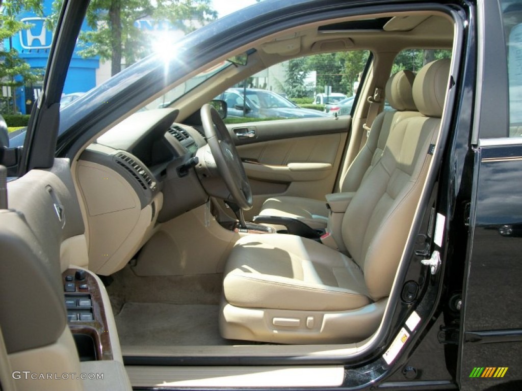 2006 Accord EX-L Sedan - Nighthawk Black Pearl / Ivory photo #20