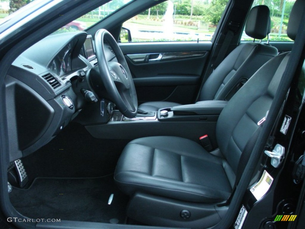 Black Interior 2010 Mercedes-Benz C 350 Sport Photo #51260063
