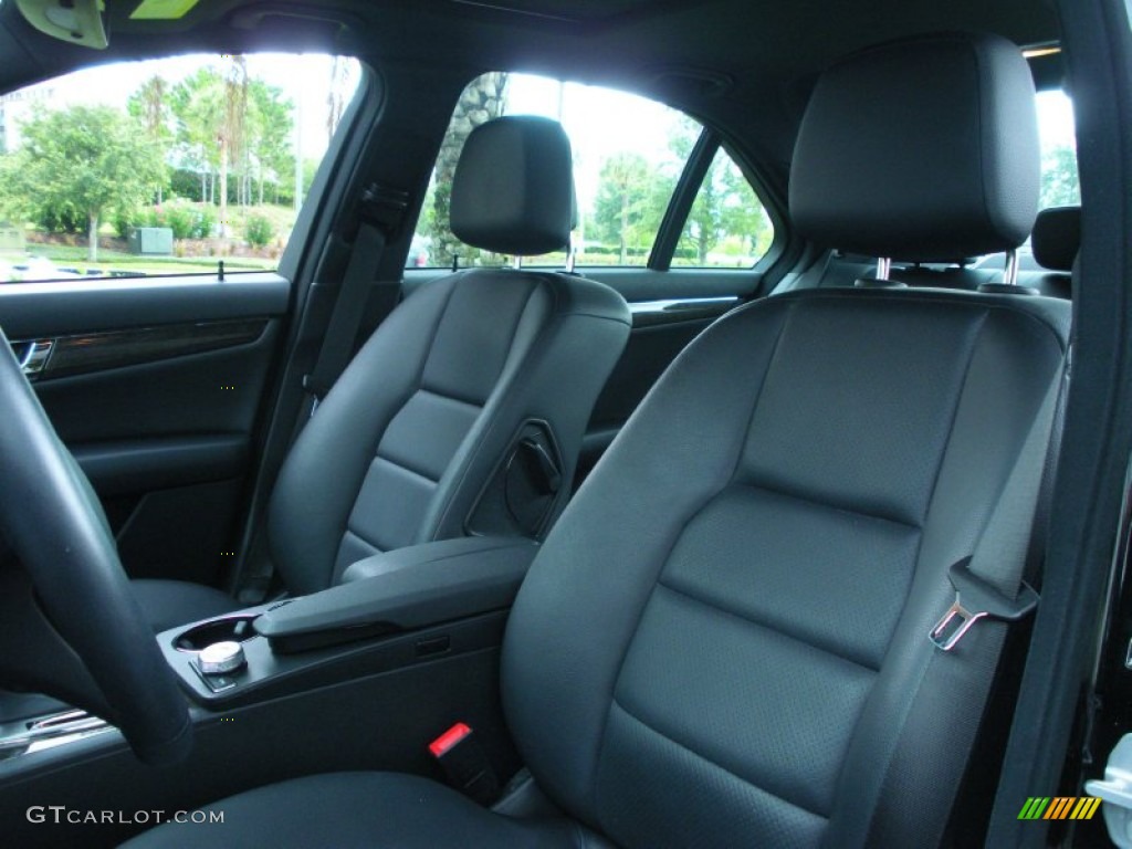 Black Interior 2010 Mercedes-Benz C 350 Sport Photo #51260081