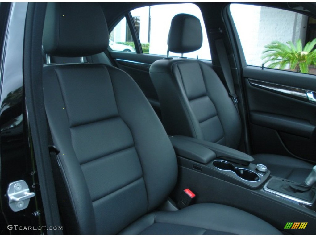 Black Interior 2010 Mercedes-Benz C 350 Sport Photo #51260141