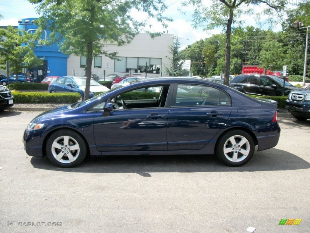 2009 Civic LX-S Sedan - Royal Blue Pearl / Black photo #1