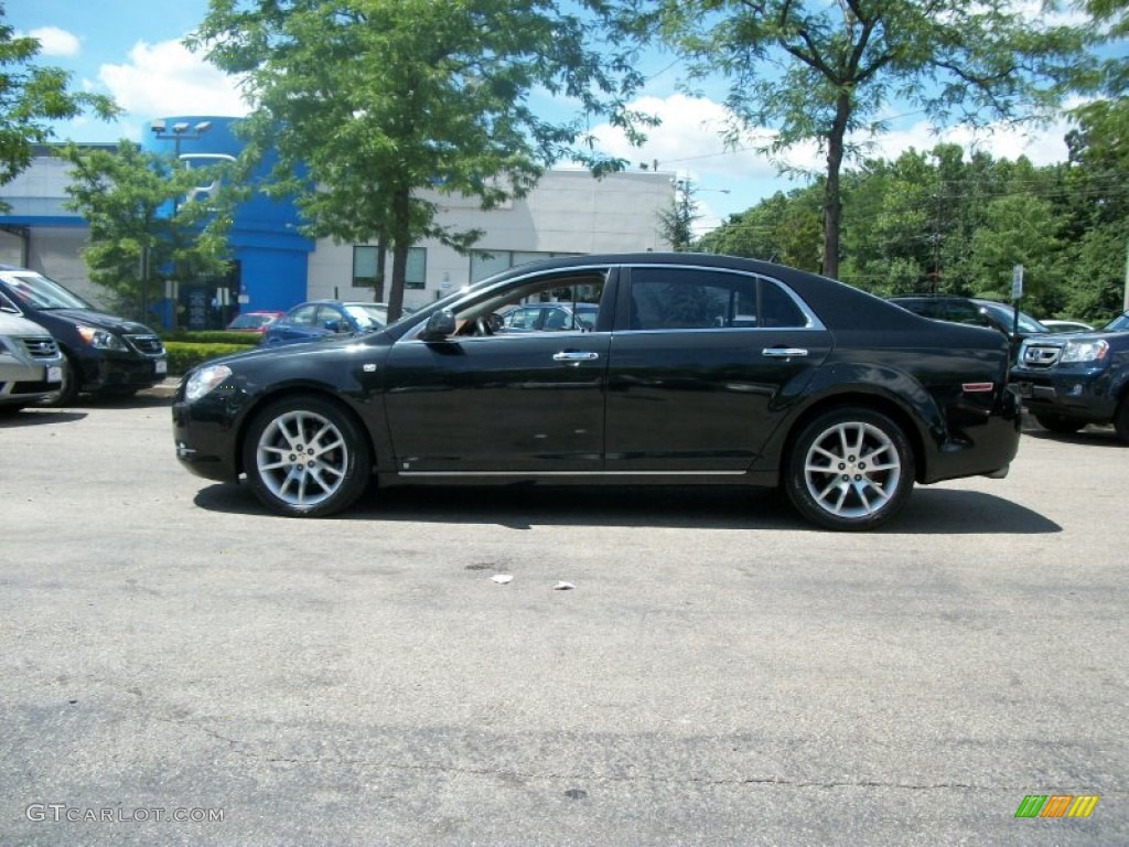 2008 Malibu LTZ Sedan - Black Granite Metallic / Ebony/Brick Red photo #1