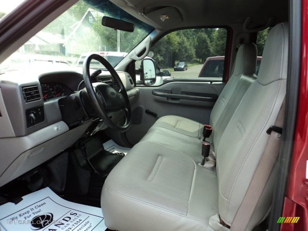 Medium Parchment Interior 2001 Ford F350 Super Duty XL Crew Cab 4x4 Photo #51261935
