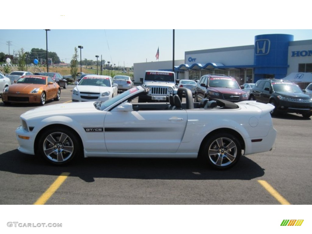 2008 Mustang GT/CS California Special Convertible - Performance White / Charcoal Black/Dove photo #2