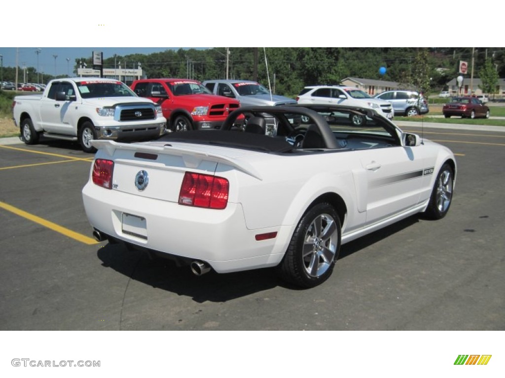 2008 Mustang GT/CS California Special Convertible - Performance White / Charcoal Black/Dove photo #5