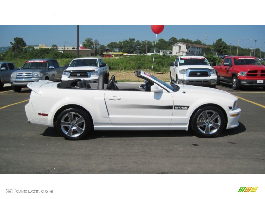 2008 Mustang GT/CS California Special Convertible - Performance White / Charcoal Black/Dove photo #6