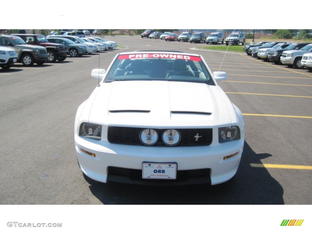 2008 Mustang GT/CS California Special Convertible - Performance White / Charcoal Black/Dove photo #8