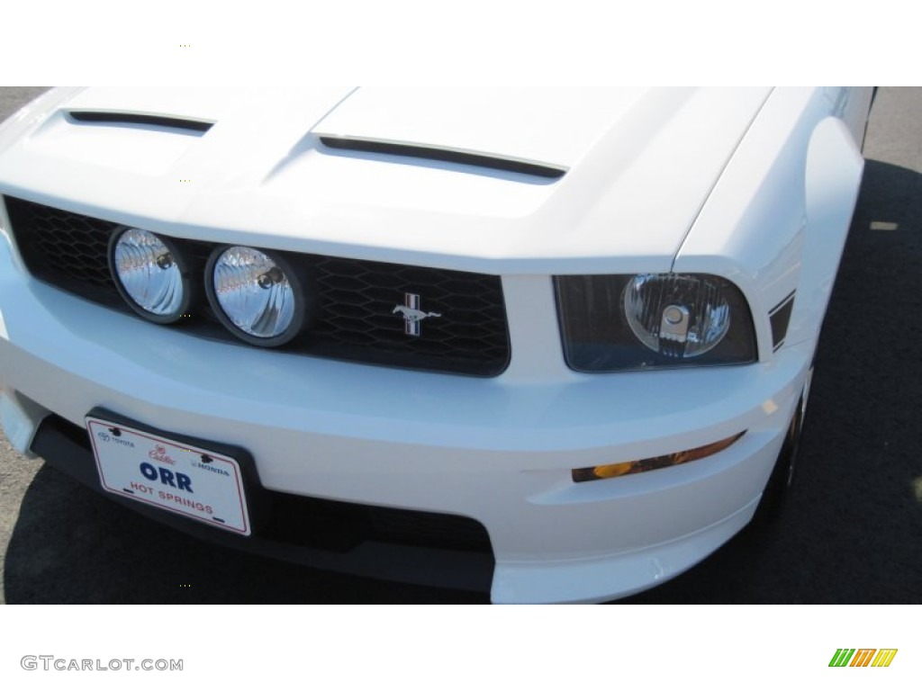 2008 Mustang GT/CS California Special Convertible - Performance White / Charcoal Black/Dove photo #9
