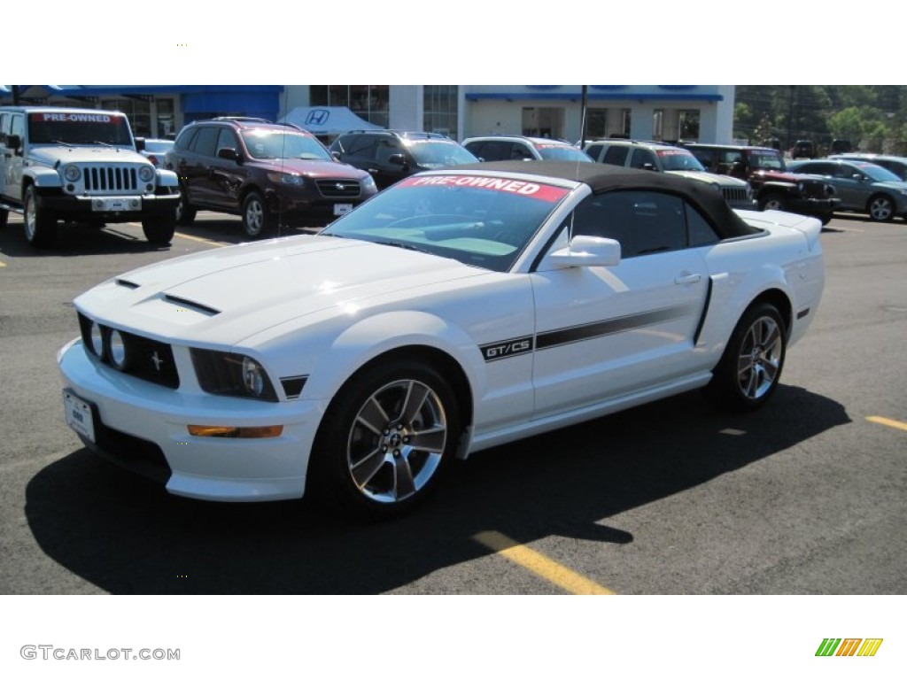2008 Mustang GT/CS California Special Convertible - Performance White / Charcoal Black/Dove photo #21