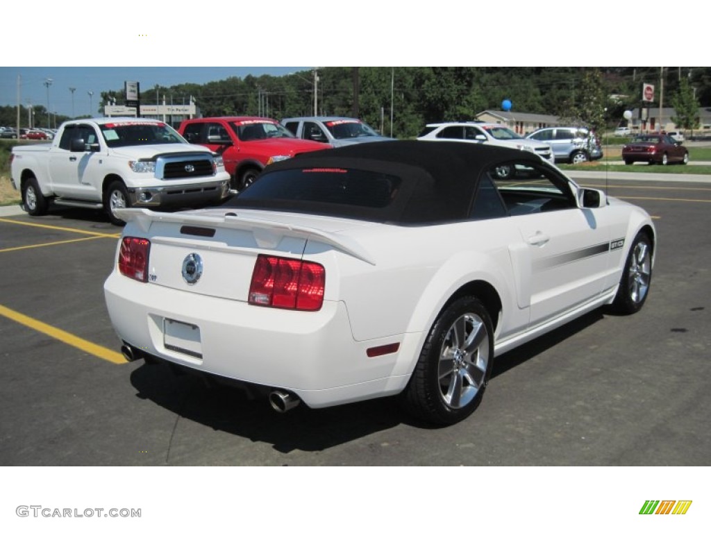 2008 Mustang GT/CS California Special Convertible - Performance White / Charcoal Black/Dove photo #23