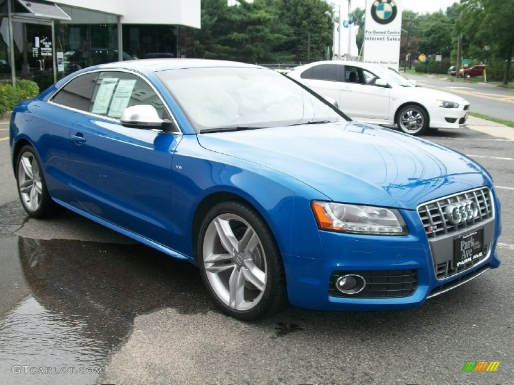 Sprint Blue Pearl Effect 2009 Audi S5 4.2 quattro Exterior Photo #51264158