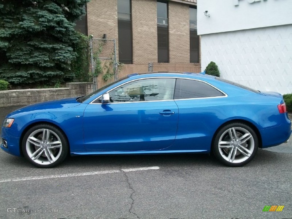 2009 S5 4.2 quattro - Sprint Blue Pearl Effect / Pearl Silver Silk Nappa Leather photo #8