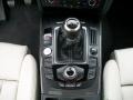 2009 Audi S5 Pearl Silver Silk Nappa Leather Interior Transmission Photo