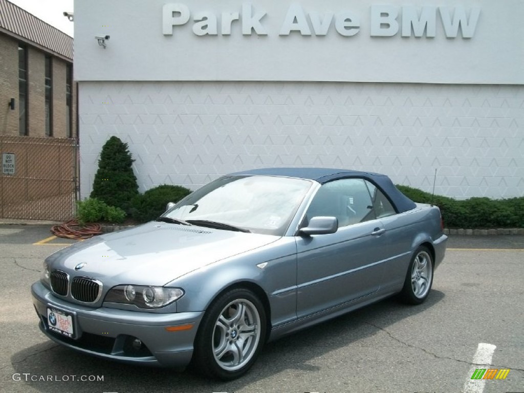 2006 3 Series 330i Convertible - Quartz Blue Metallic / Grey photo #1