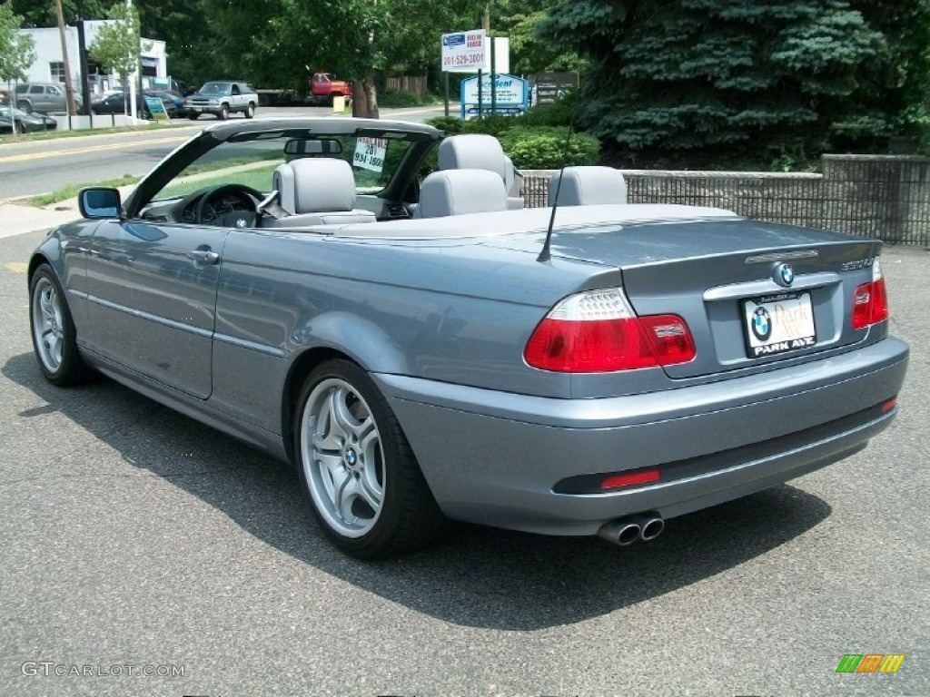 2006 3 Series 330i Convertible - Quartz Blue Metallic / Grey photo #7