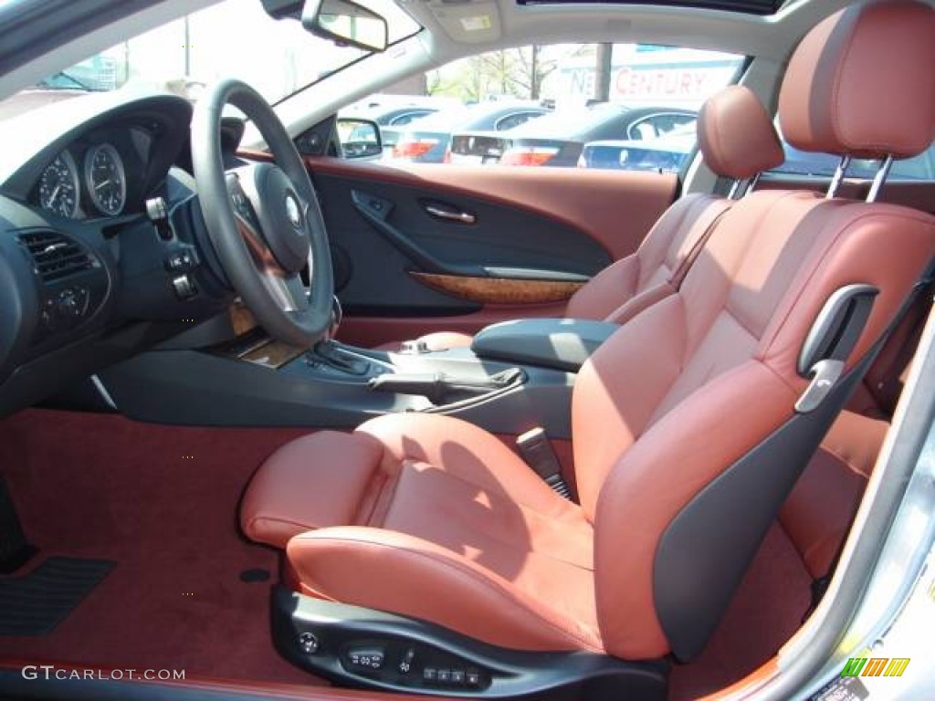 Chateau Red Interior 2007 BMW 6 Series 650i Coupe Photo #51264944