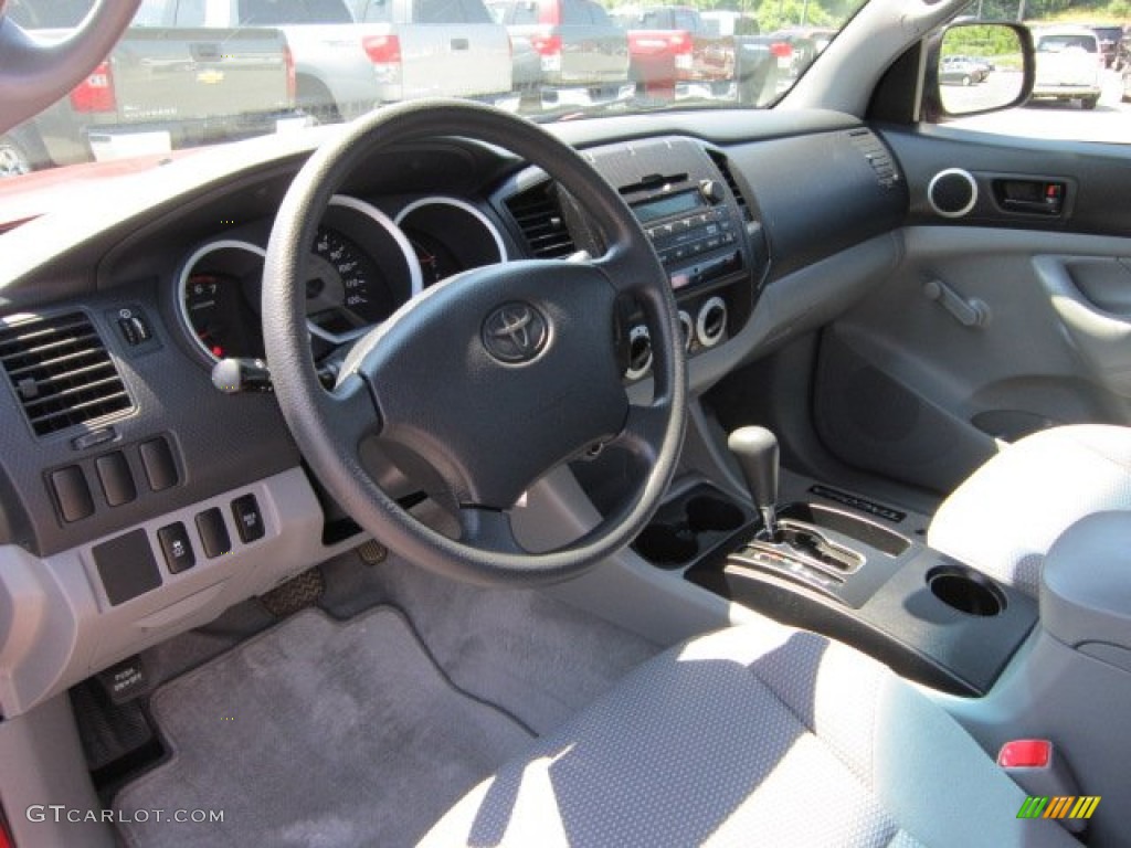 Graphite Gray Interior 2011 Toyota Tacoma Regular Cab 4x4 Photo #51265685